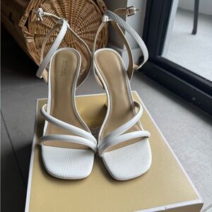 Michael Kors Cream Strappy Heels